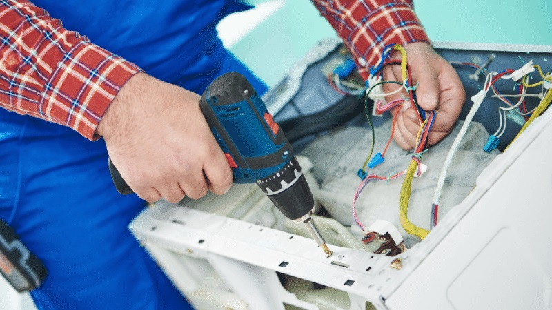 Şehzadeler Carrier Carrier çamaşır makinesi kart tamiri – Su almama arızası orijinal parça ile giderildi. - Teknik servis örneği